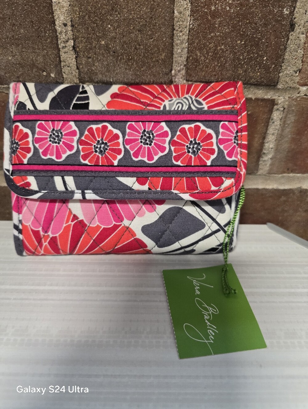 NWT * Vera Bradley * Euro Wallet * CHEERY BLOSSOMS Floral